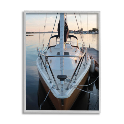 Art de giclée sur le mât de bateau, Marina, par Lori Deiter