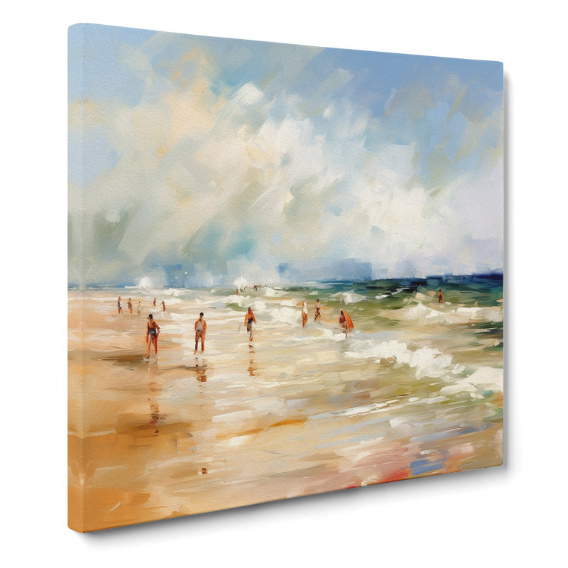 Beach Impressionism - Print, 35cm H x 35cm W x 3cm D