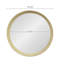 Miroir transitionnel en bois de manguier - Illuminez votre mur rond de 20 po dans votre chambre-130830000
