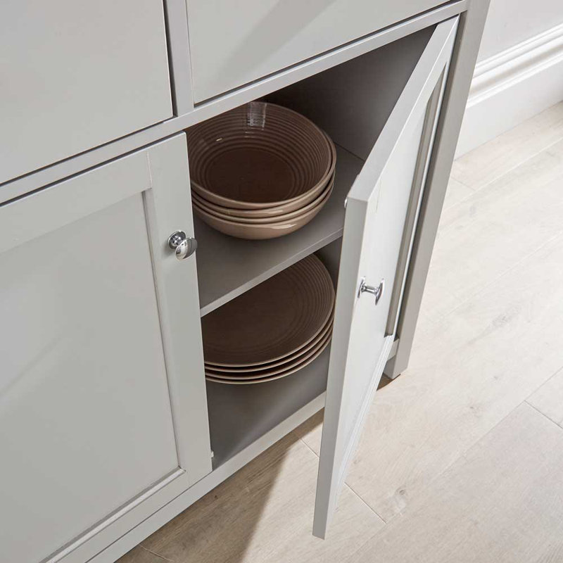 Barneys 79cm W 2 Door Cupboard, Grey/Oak