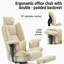 Chaise de bureau ergonomique en similicuir de 200 kg avec support lombaire et dossier haut, chaise de bureau ergonomique avec appui-tête relevable