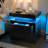 Engineered Wood Nightstand with LED Lights - Modern Small Space Solution-2046771461