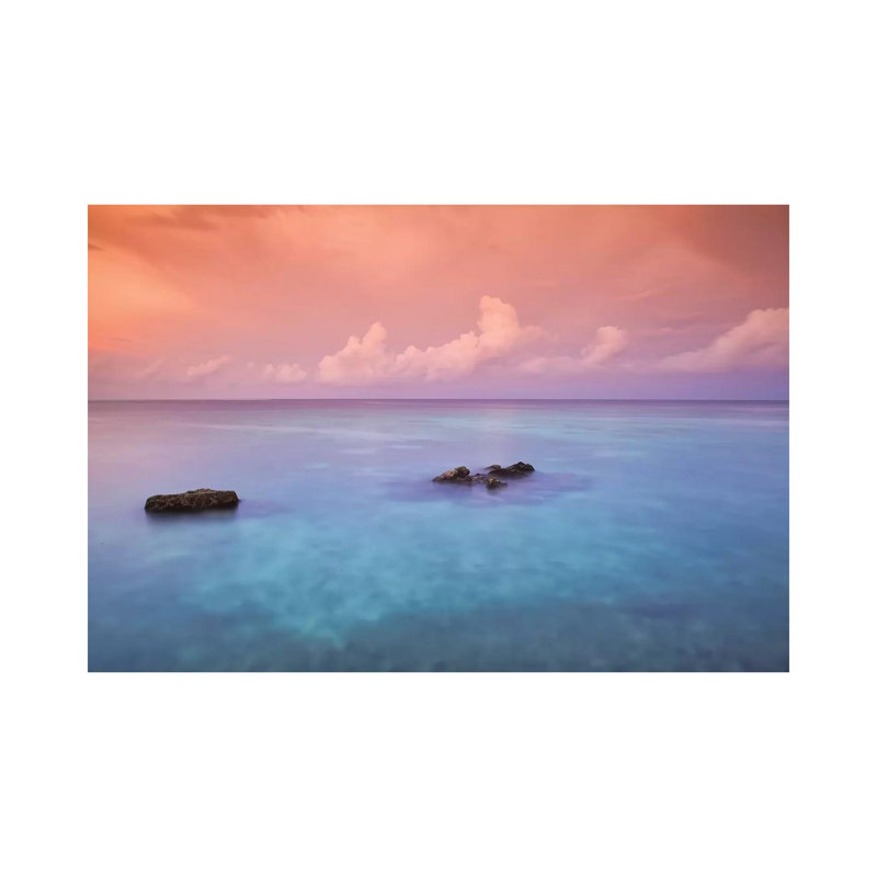 Seaside Sunset by Mark Paulda - Print on Canvas, 20.32cm H x 30.48cm W x 1.91cm D, Wrapped Canvas