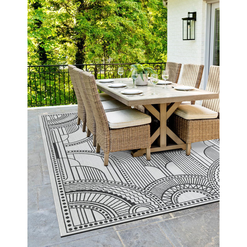 Tapis blanc et noir Aucun, Rectangle 2 pi x 3 pi 1 po