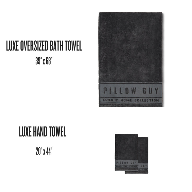 Plush Bath Sheet, Charcoal