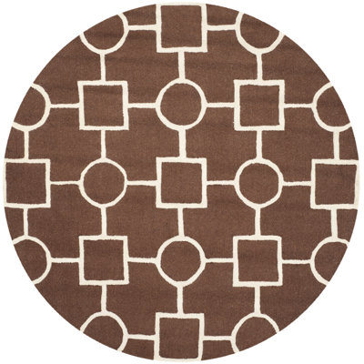 Deedgra Hand Tufted Wool Geometric Rug