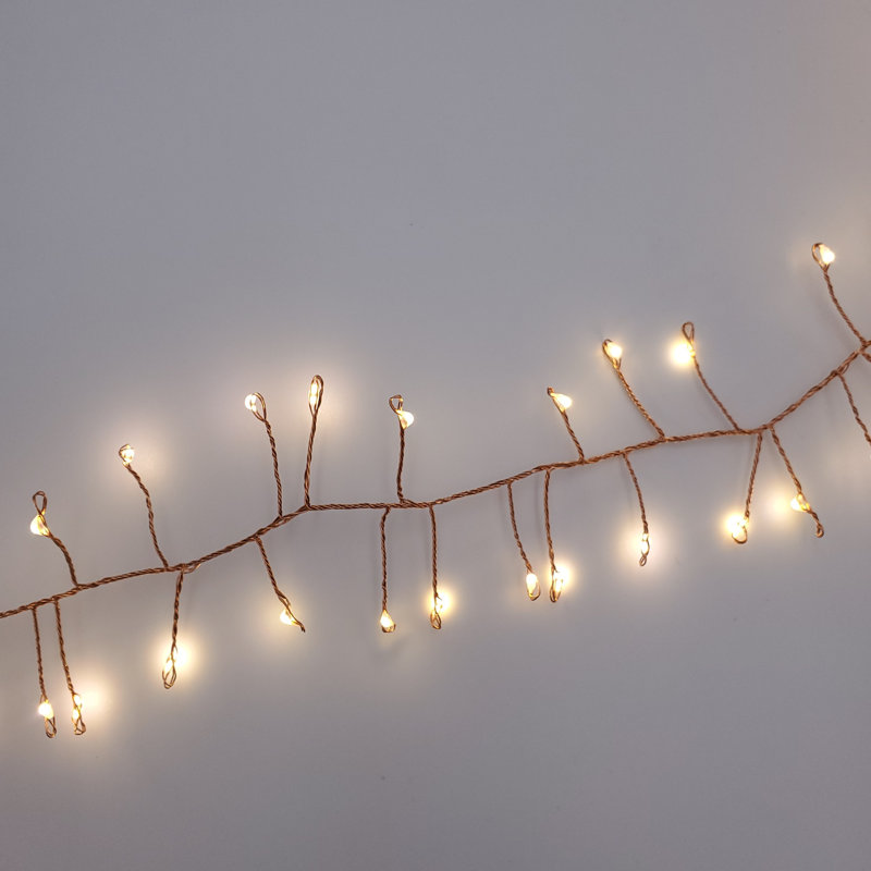 Electric Firecracker LED Fairy String Lights, Copper