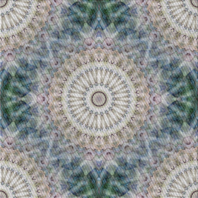 Tapis vert/blanc tissé à la machine