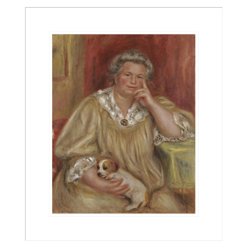«Madame Renoir» par Pierre-Auguste Renoir, impression giclée sur cadre, H 20,78 po x l 17,75 po