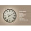 Horloge murale ronde 20 po, brun antique, style transitionnel | Idée cadeau
