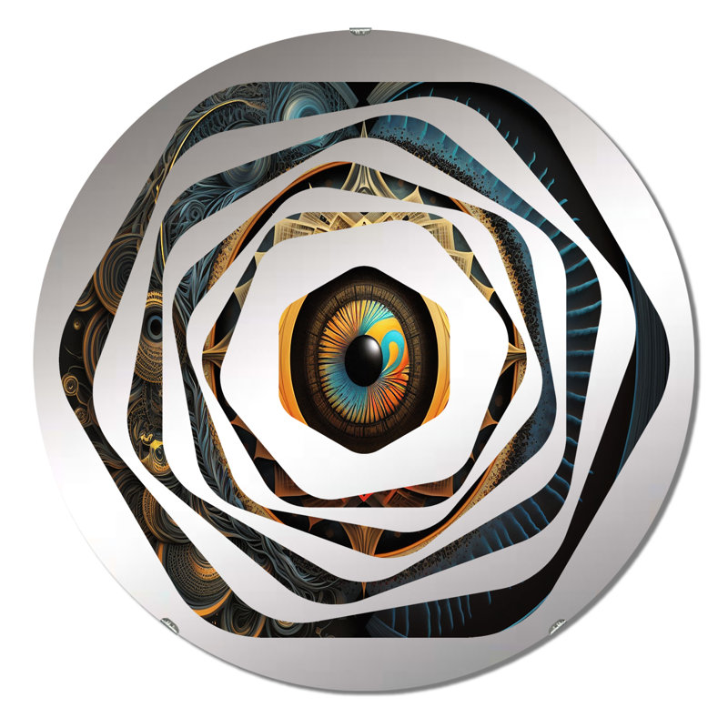 Miroir décoratif Amorphe, 23,6 po x 23,6 po