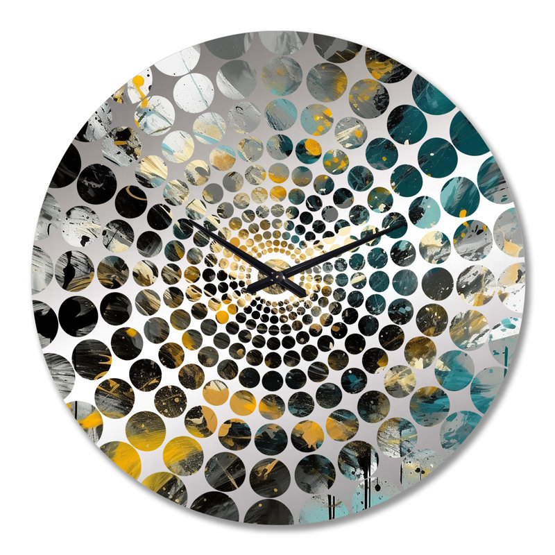 Winette - Horloge murale géométrique abstraite, Grand