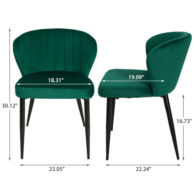 Ensemble de 4 chaises d'appoint Everly Quinn