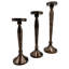 Candélabre en aluminium H 20,5 po Cathyleen - Ensemble de 3 bougeoirs en métal bronze
