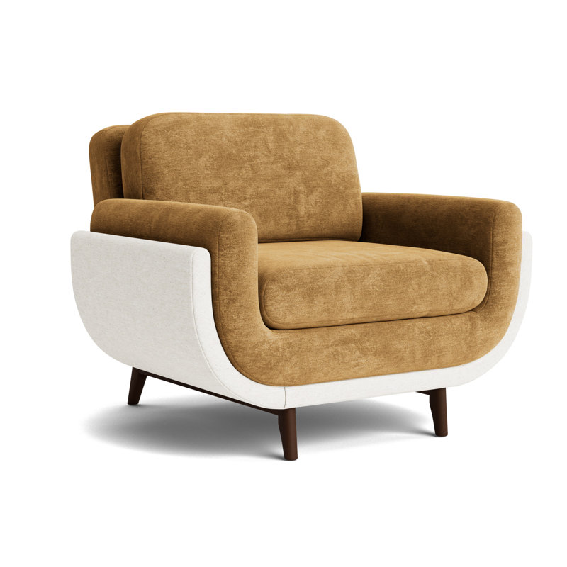 Regatta Chair, Vintage Chenille-Bronze/Textured Slub Weave-Linen, Sienna