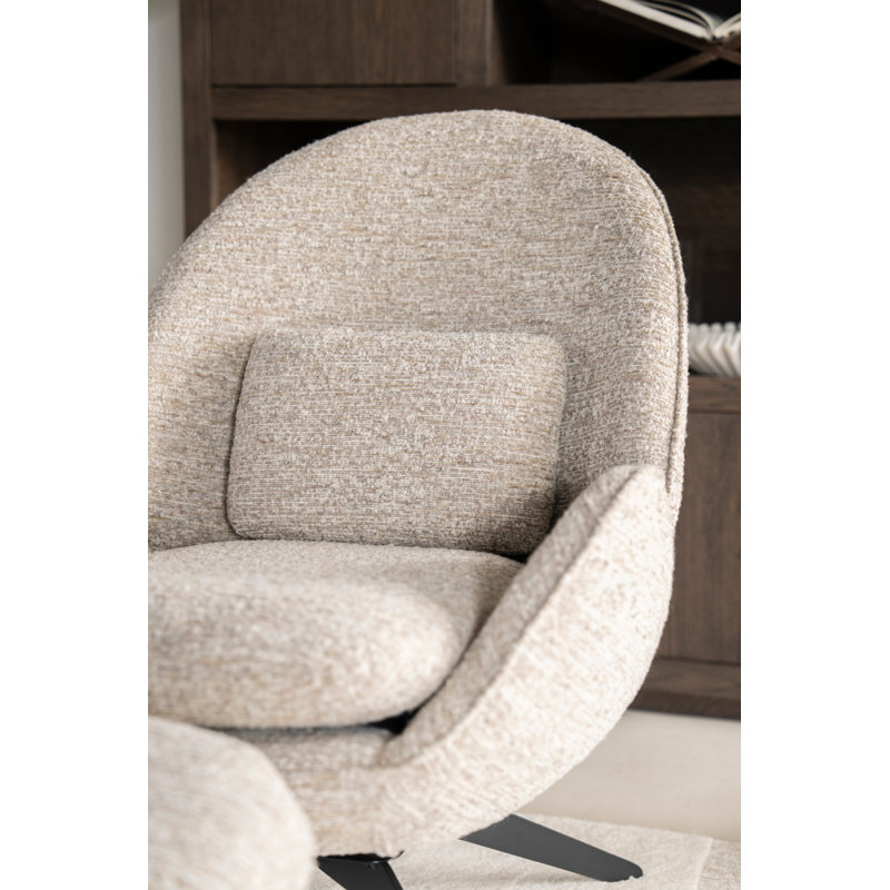 Ryan Swivel Lounge Chair, Beige