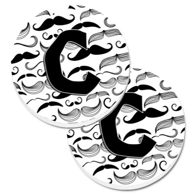 Sous-verre voiture moustache initial