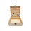 Personalized Passion Solid Wood Decorative Bin
