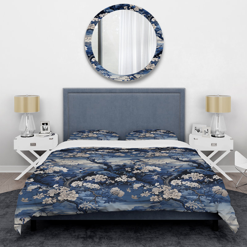 Ensemble de housse de couette Cobalt, Housse de couette pour très grand lit et 2 très