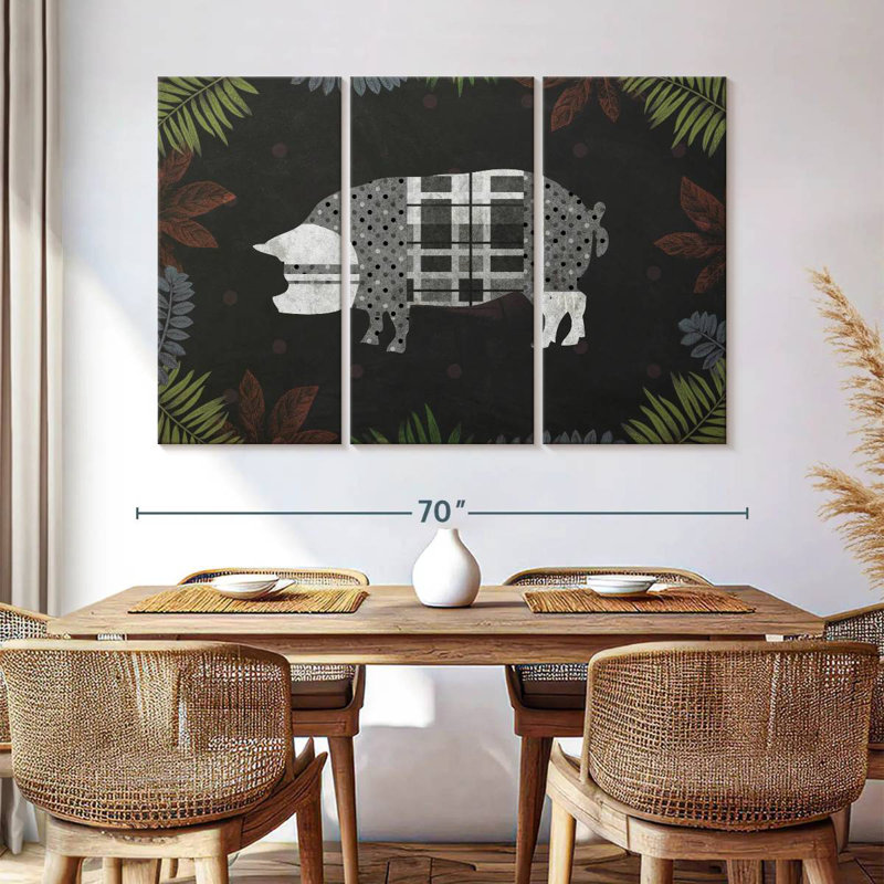 Brampt Modern Farm Pig, 42" H x 65" W