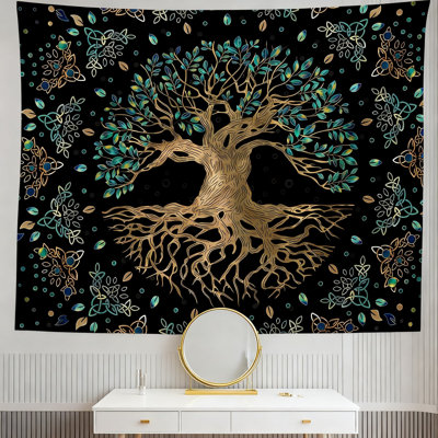 Tree Of Life Tapestry Wall Hanging Art Psychedelic Tapestry For Living Room Bedroom Dorm