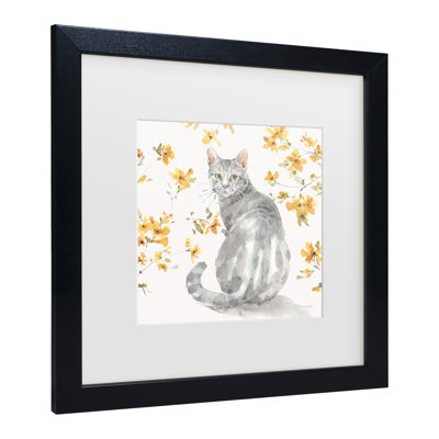 «Happy Yellow 14B» par Lisa Audit, reproduction d'art sur toile encadrée
