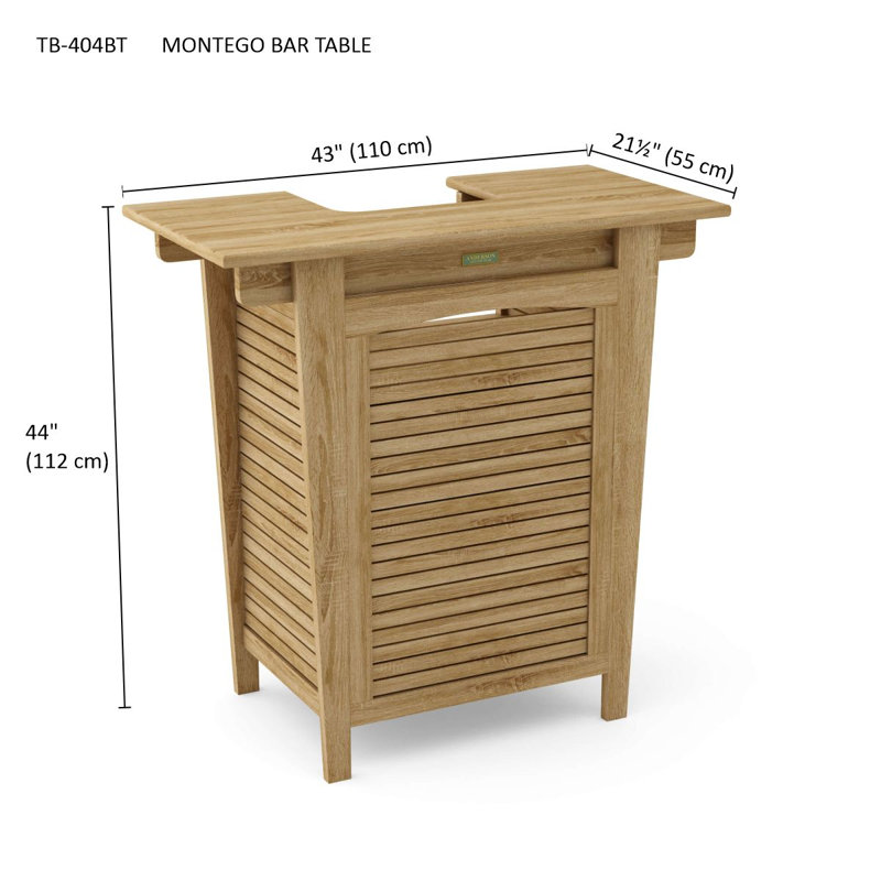 Montego Teak Home Bar