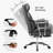 Katsunori Big and Tall Ergonomic Executive Chair with Footrest and Pillow-856873599