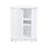 Stylish White Bathroom Cabinet - Triangle Design, , Adjustable Shelves For A Chic Look Modern Chest Shelves, Spacious & Practical-1150145256