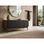 8077 - Plume Triple Media Cabinet - Natural Walnut