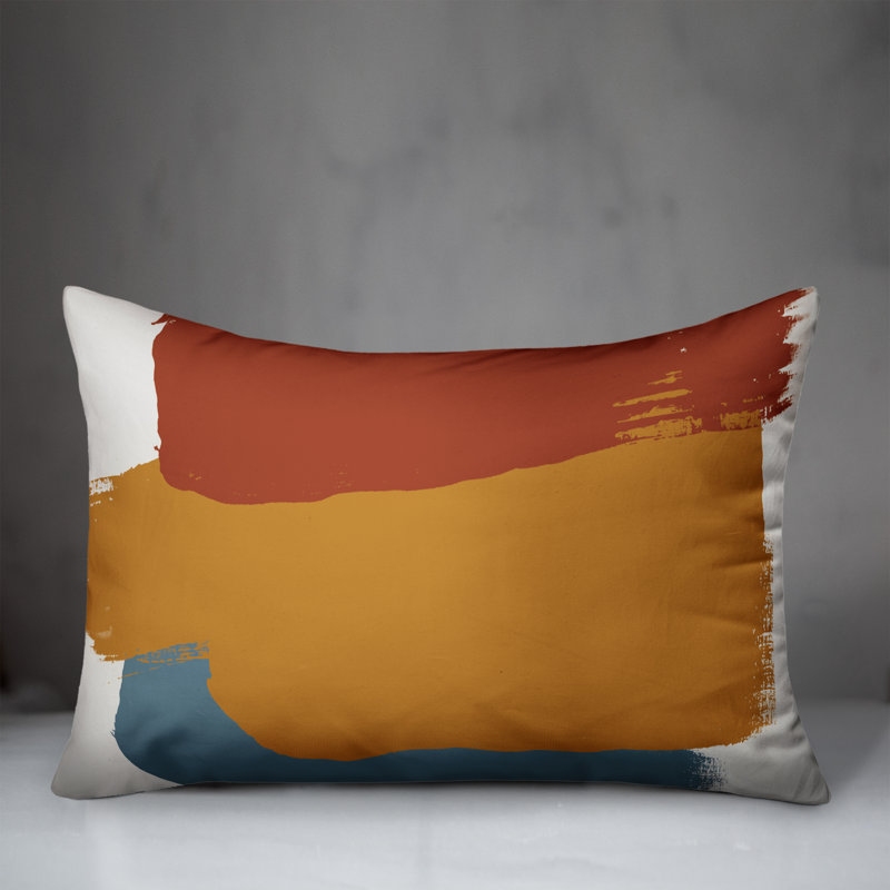 Abstract Outdoor Reversible Throw Pillow