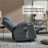 Up To 350 LBS Polyester Power Lift Recliner Chair, Heavy Duty Motion Mechanism With 8-Point Vibration Massage And Lumbar Heating, USB And Type-C Ports, Stainless Steel Cup Holders-1929604498