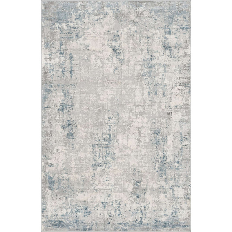 Tapis gris, Rectangle 5 pi 1 po x 8 pi