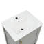 Meuble-lavabo de salle de bain durable avec lavabo et porte à fermeture douce-1456781575