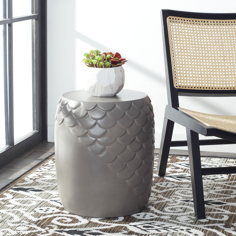 Tabouret décoratif en béton Mamie, gris