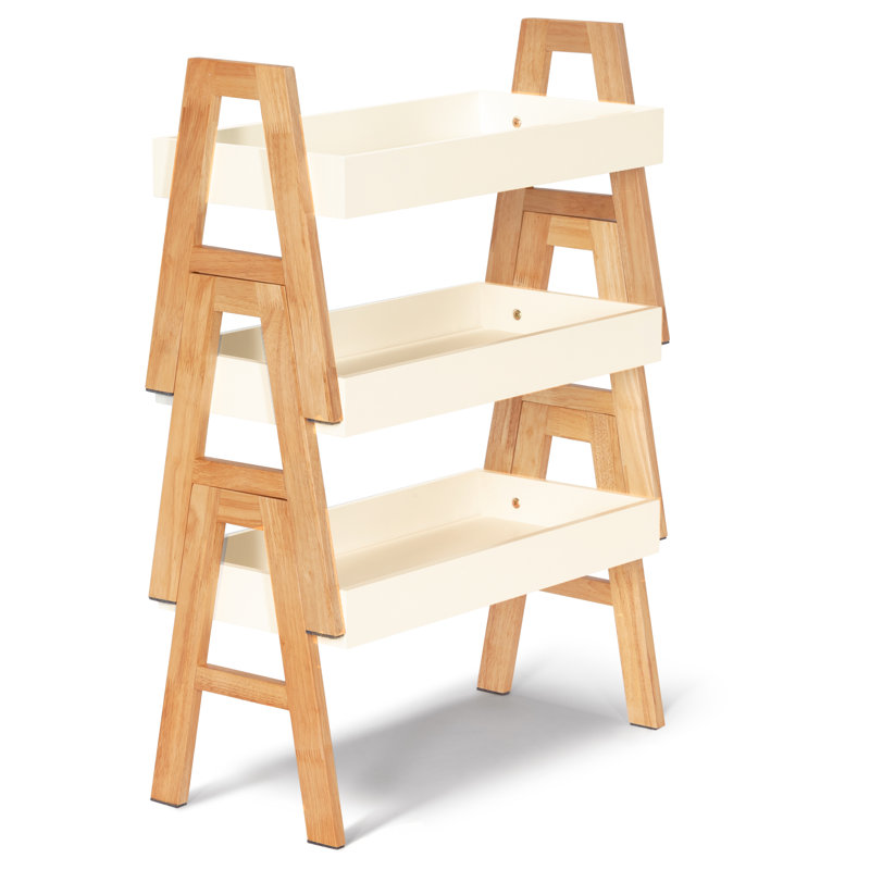 Étagère à livres H 16 po x l 25,75 po, Blanc cassé