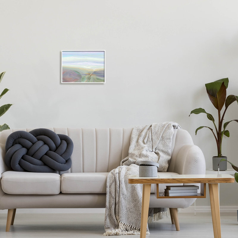 «Abstract Pastel Canyon Landscape», art de la giclée encadrée par Michael Tienhaara, H 11 po x l 14 po x P 1,5 po