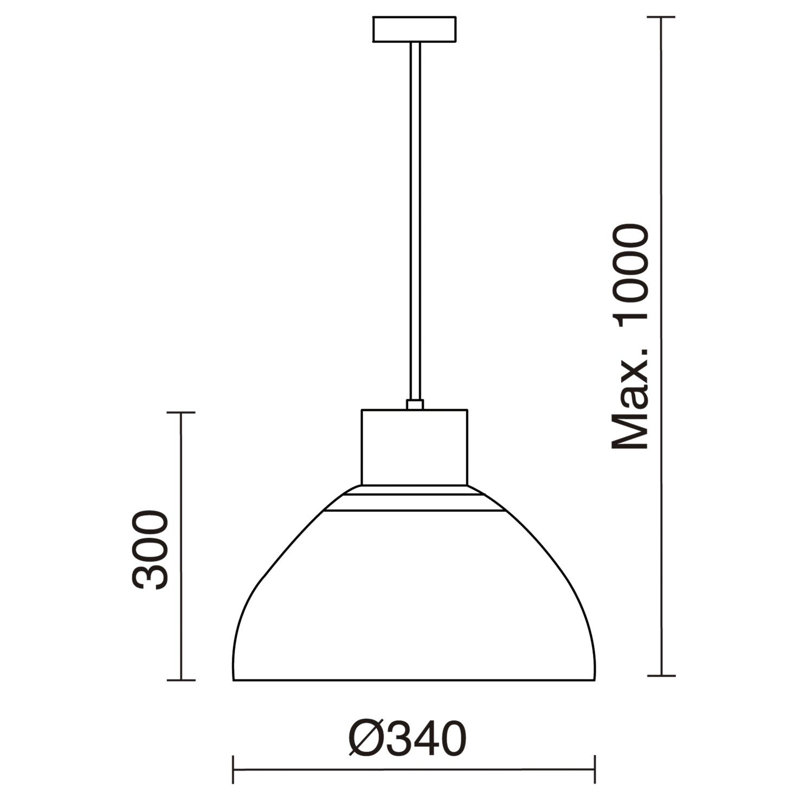 Grandstaff 1 - Light Single Pendant, White