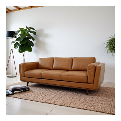 Canapé en cuir véritable Chase