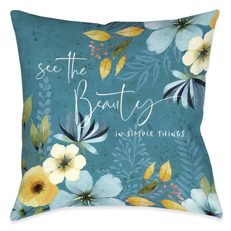 Coussin décoratif d'extérieur Blue Sunrise Beauty