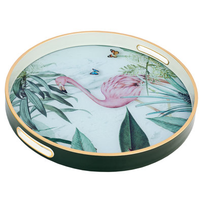 Siyeh Glass and Resin Decorative Tray