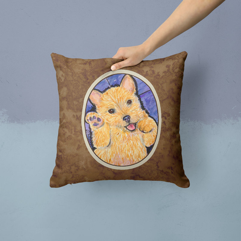 Coussin décoratif intérieur/extérieur norwich terrier