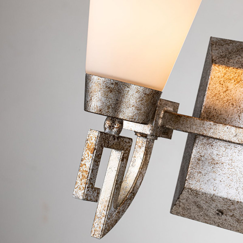 Lemuria 2 - Light Vanity Light, Silver Leaf