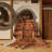 Machine Washable Art Deco Brown Area Rug