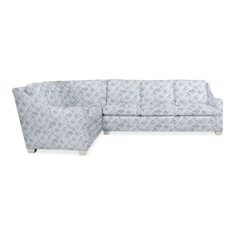 American Bungalow 2-Piece Nicholas Sectional, Casa Blanca, Tuck Water, No