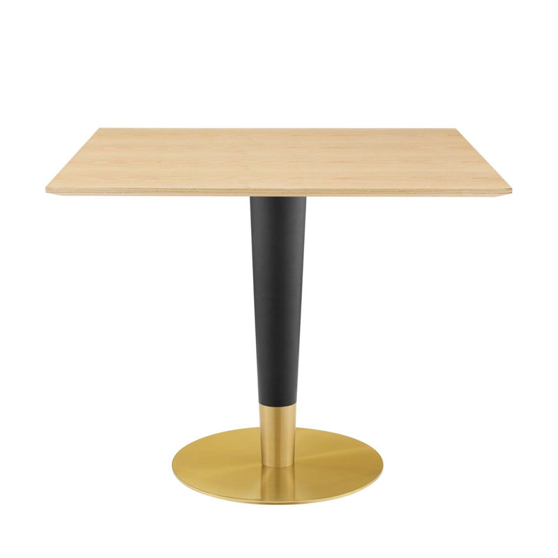 Table de salle à manger Zinque, Naturel, l 35,5 po x L 35,5 po pi