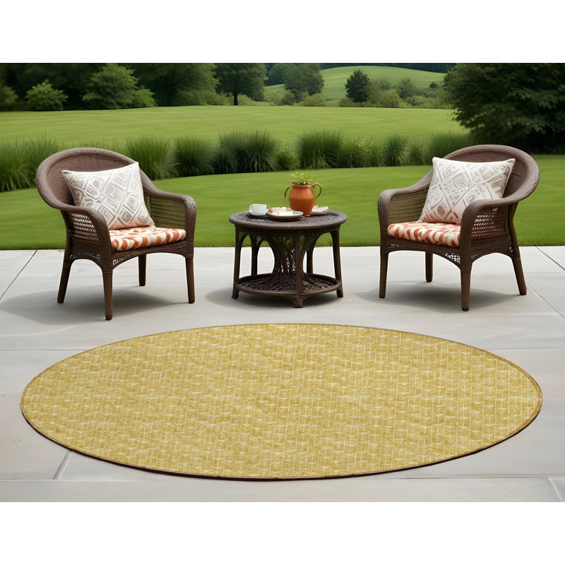 Tapis d'intérieur rond 8 po