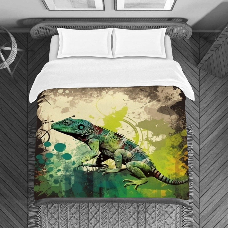 Stylish Lizard Duvet Cover, Twin Duvet Cover