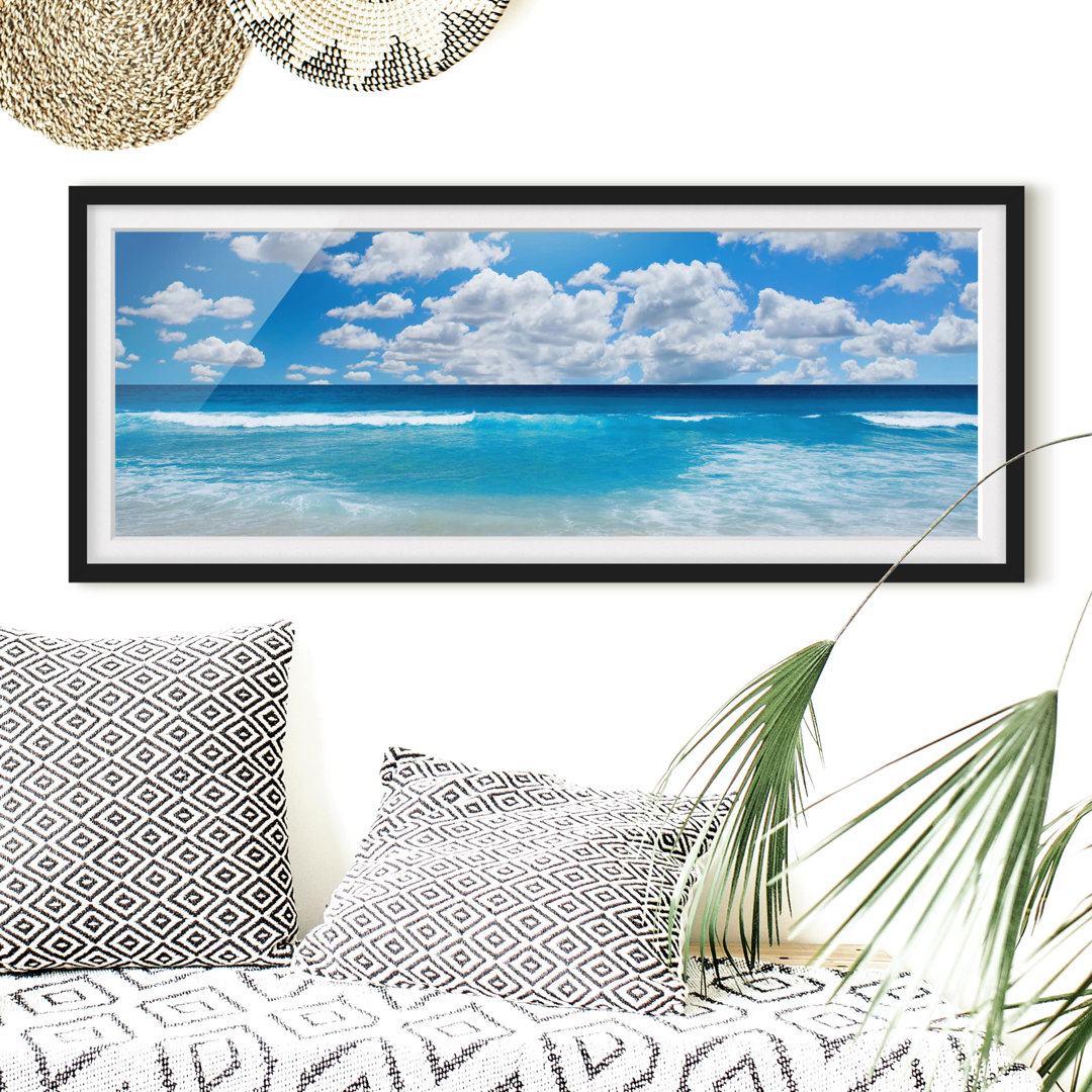 Bild mit Rahmen - Touch of Paradise - Panorama-Landschaft - B