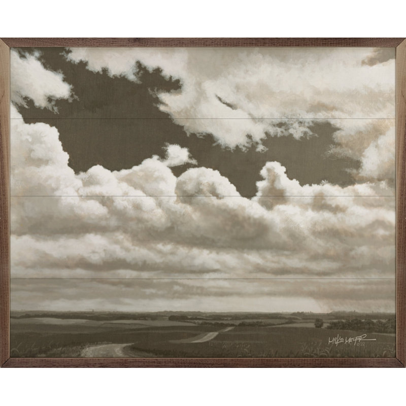Après-midi nuageux par ciel peint, H 24 po x l 30 po